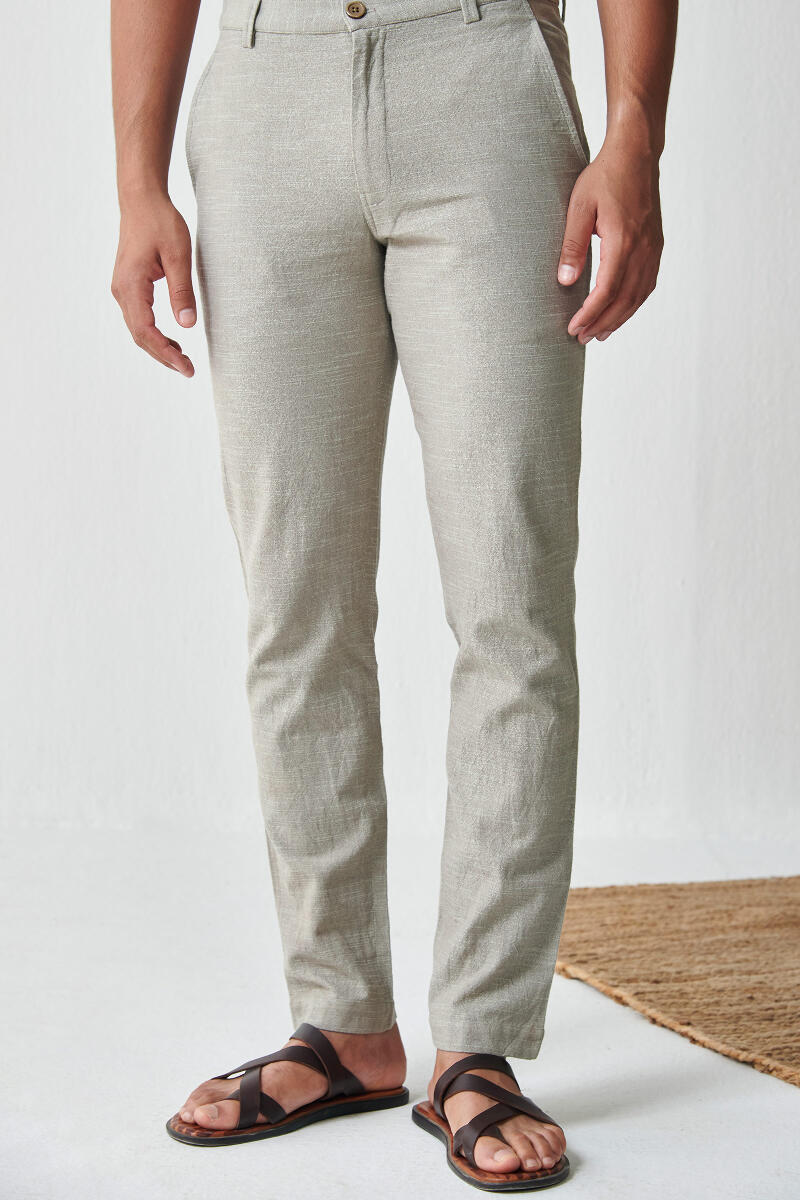 Zaid Aayan Light Brown Handloom Pants