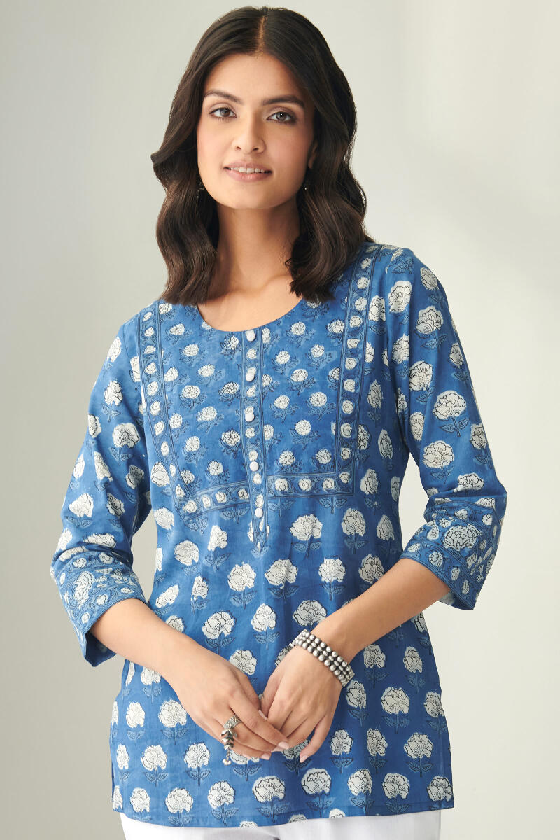 Sehra Neloufar Indigo Top