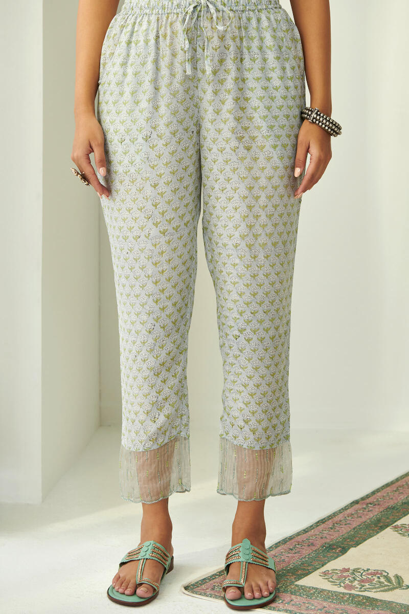 Nasrine Zeenat Sanganeri Narrow Pants