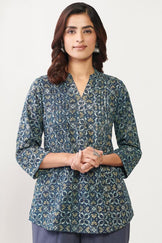 Sehra Zarina Ajrak Top