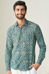 Zaid Sahib Ajrak Shirt