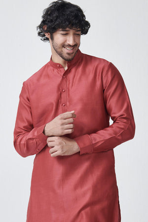 Shirin Arsh Red Chanderi Kurta
