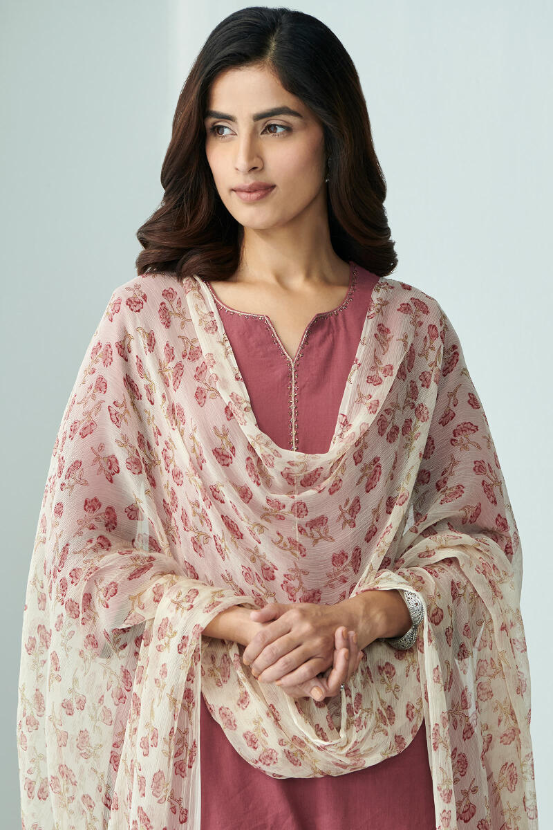 Mirza Zenia Sanganeri Chiffon Dupatta