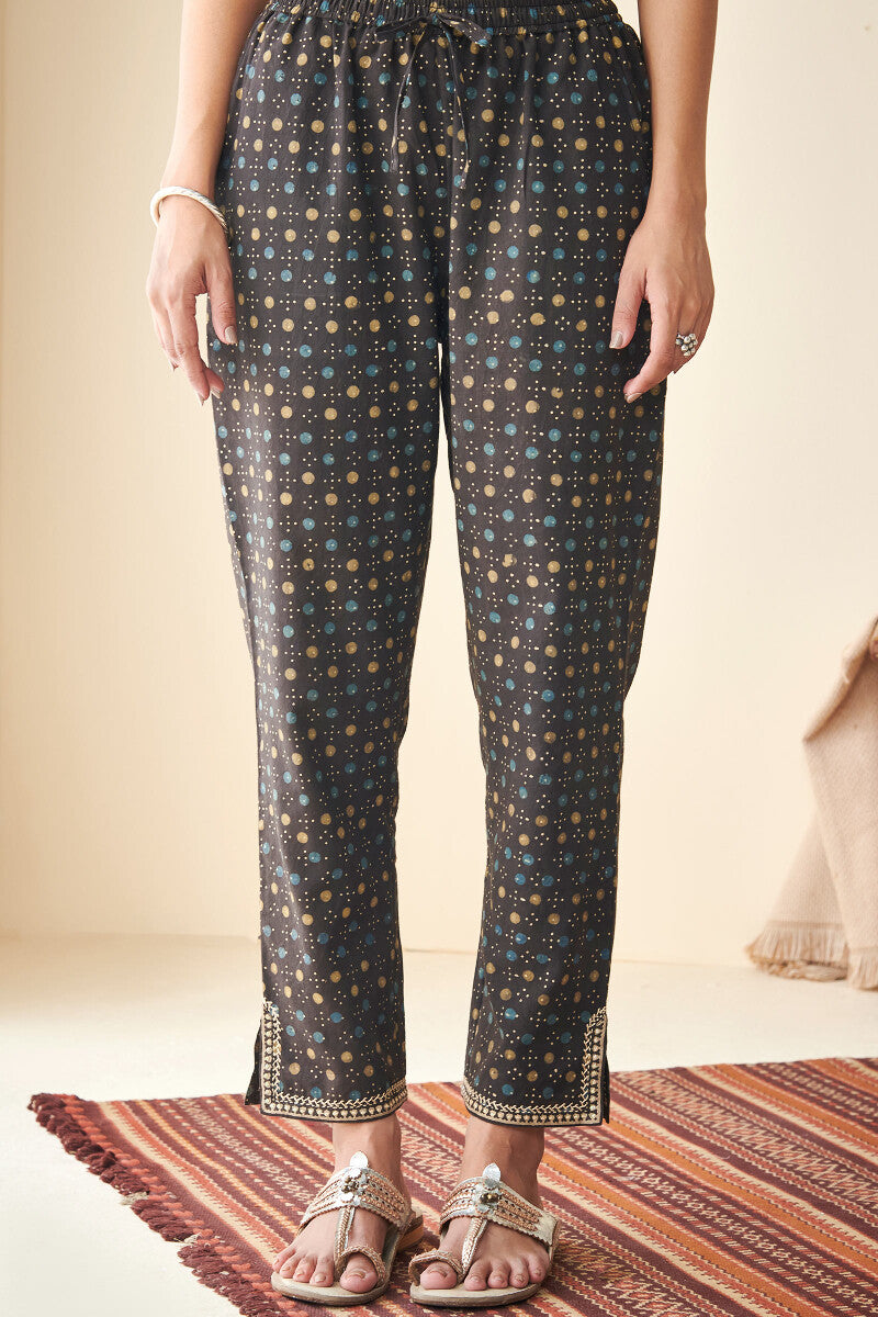Sehra Farhat Ajrak Narrow Pants