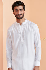 Shirin Rehan White Modal Kurta