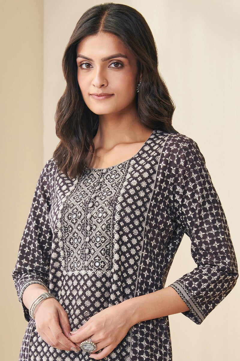 Sehra Meera Bagru Kurta