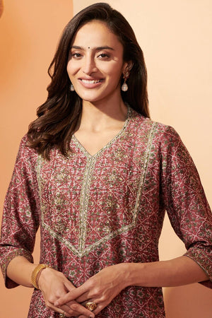 Shirin Shaima Sanganeri Chanderi Kurta
