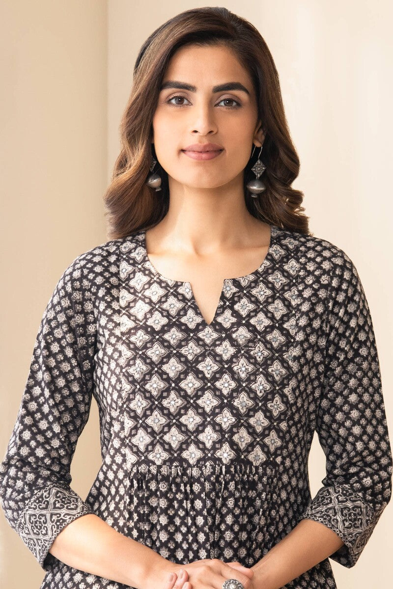 Sehra Noor Bagru Kurta