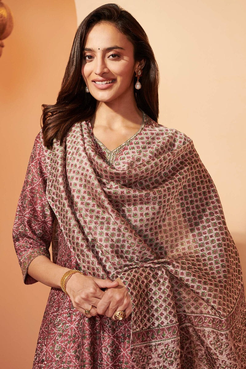 Shirin Shaima Sanganeri Chanderi Dupatta