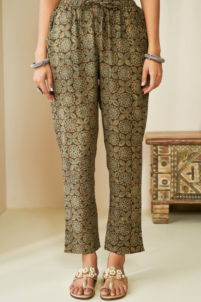 Sehra Mahi Ajrak Narrow Pants