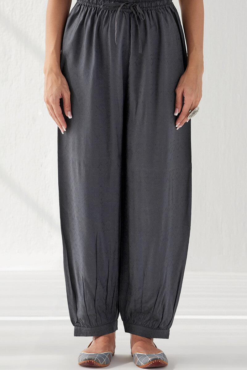 Naadirah Zoya Sage Blue Dobby Izhaar Pants