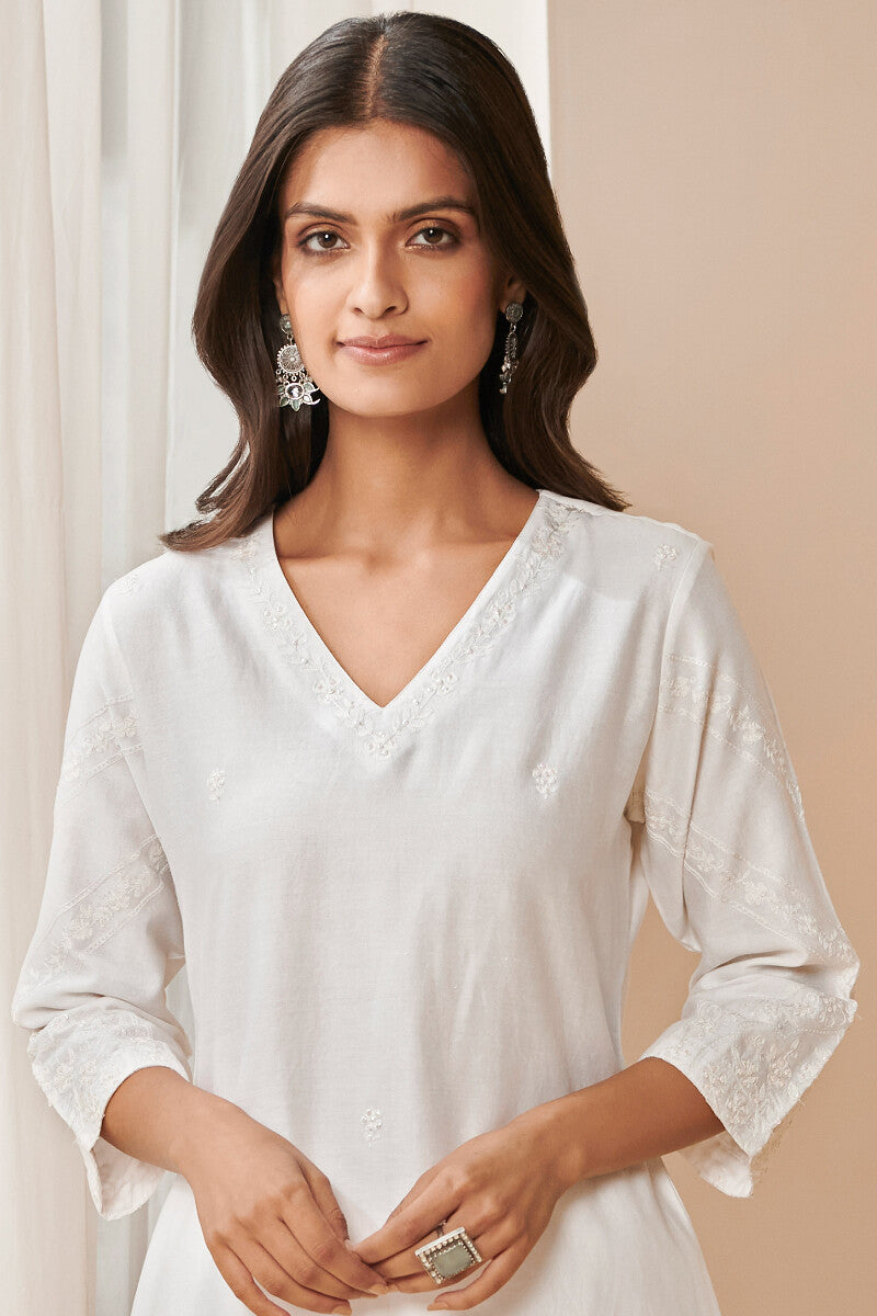 Raahat Zubeida Chanderi Kurta