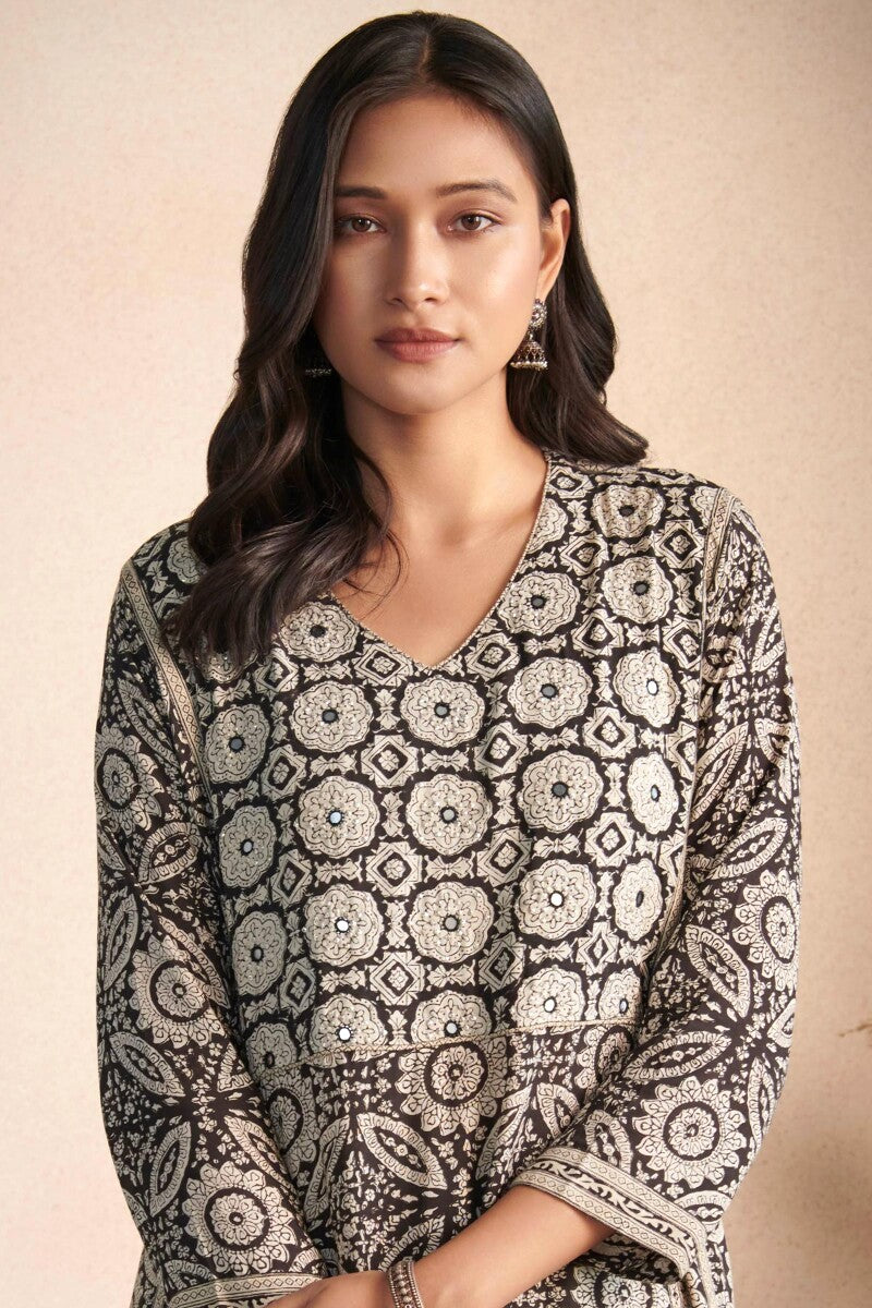 Sehra Zoya Bagru Kurta