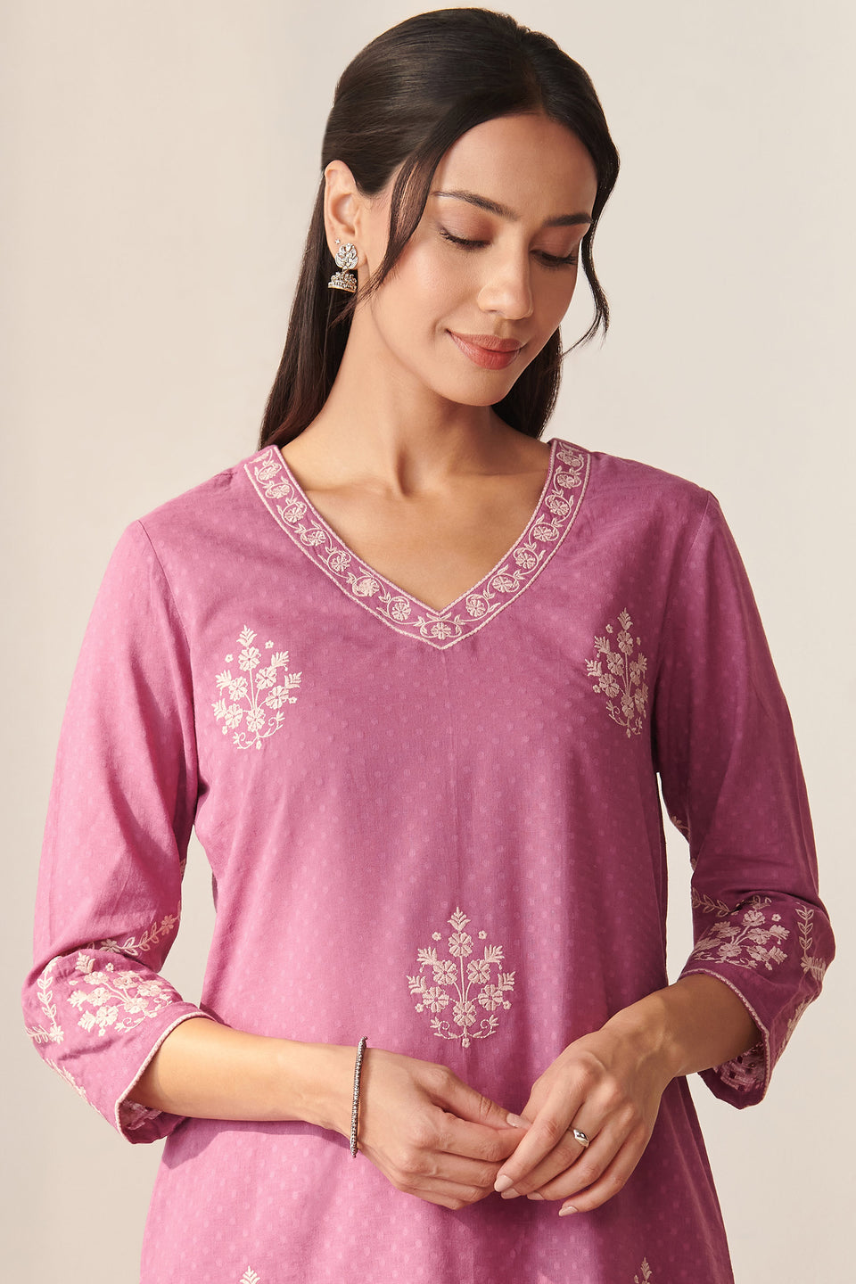 Mehraab Nisa Purple Kurta