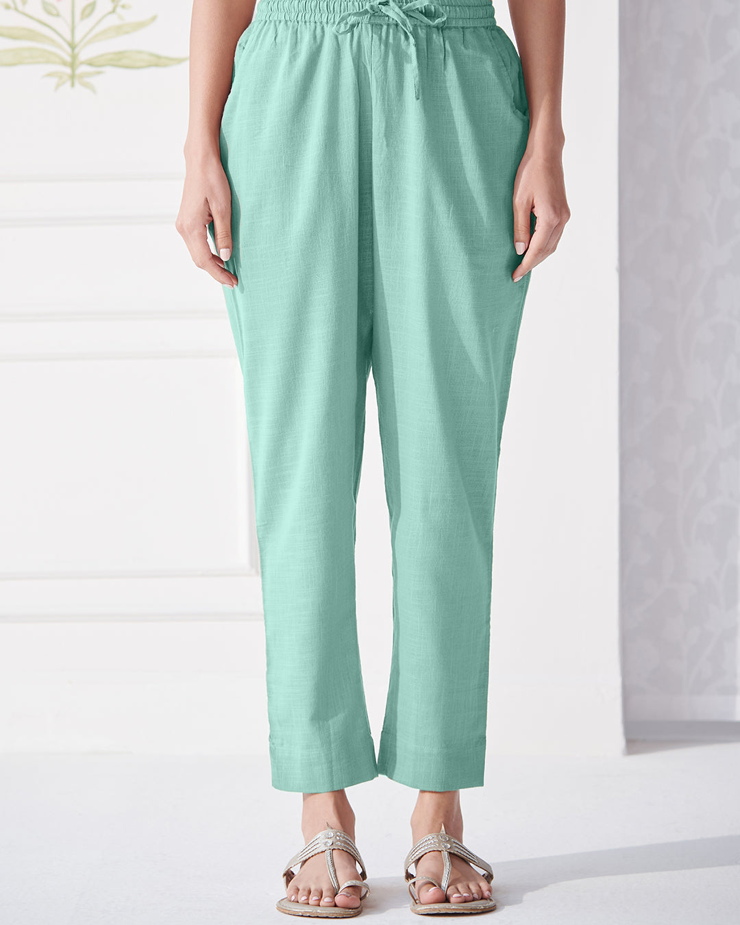 Roza Afreena Turquoise Narrow Pants