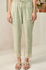 Gulshan Bagh Yasmine Sanganeri Narrow Pants