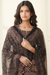 Sehra Yasmina Ajrak Kota Dupatta
