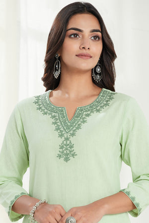 Mirza Gauhar Flax Cotton Kurta