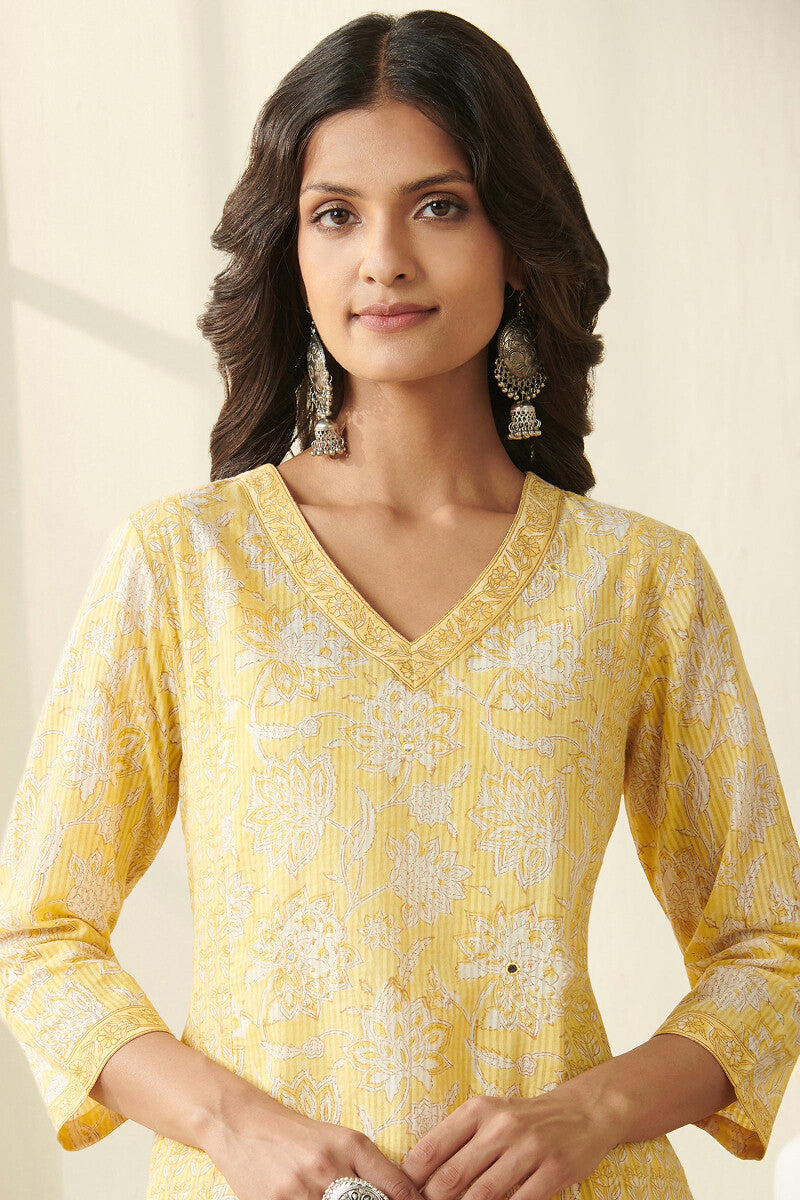 Isfahan Ferhia Sanganeri Kurta