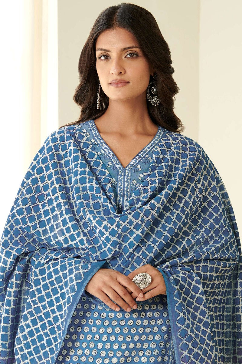 Sehra Heer Indigo Dupatta