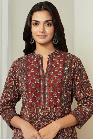 Sehra Heer Ajrak Kurta
