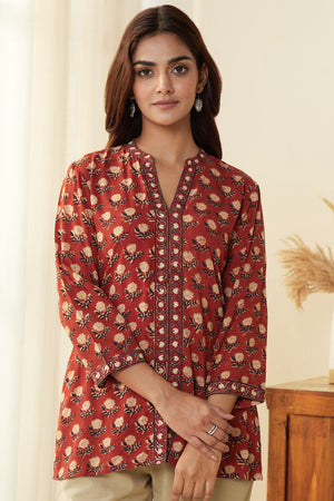 Sehra Bagru Nazma Viscose Top