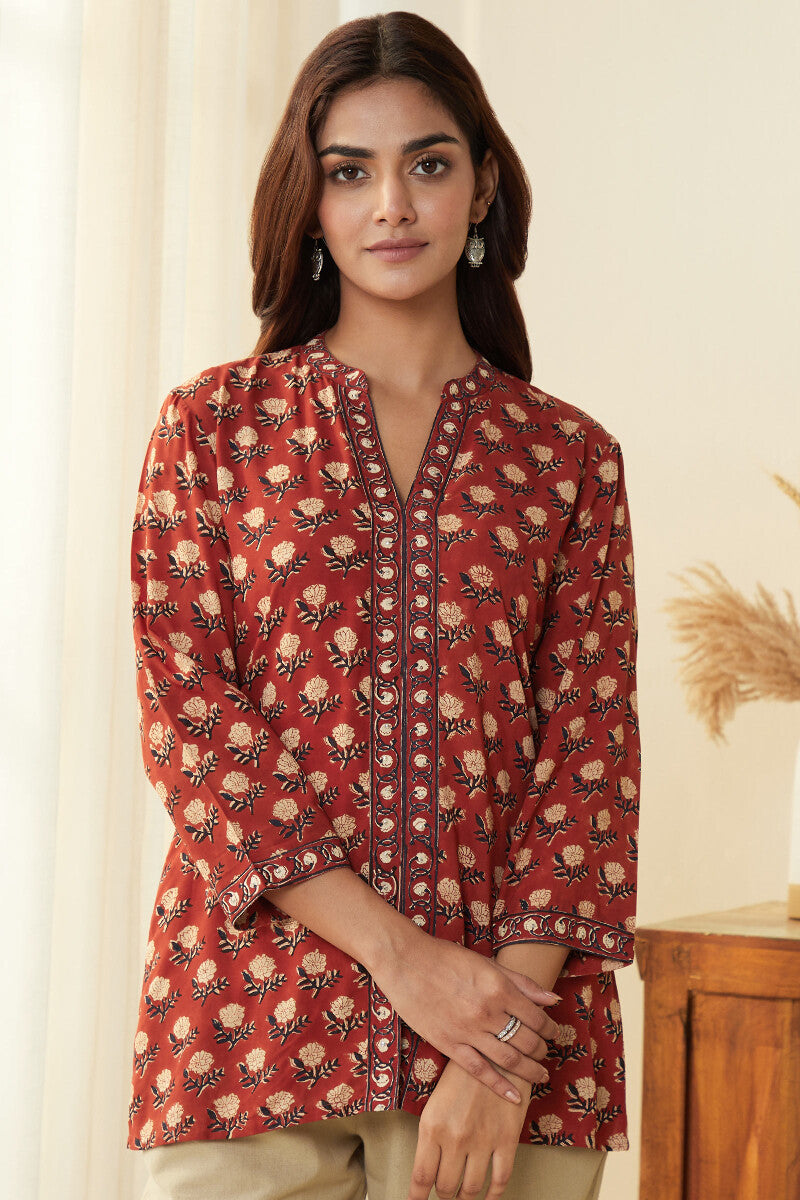 Sehra Bagru Nazma Viscose Top