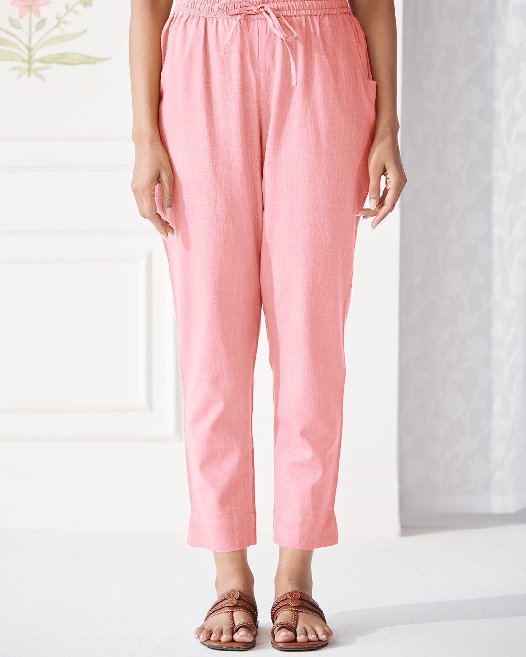 Roza Fariah Candy Pink Narrow Pants