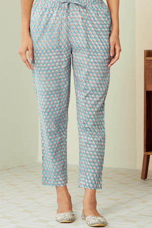 Nausheen Zeenat Sanganeri Narrow Pants