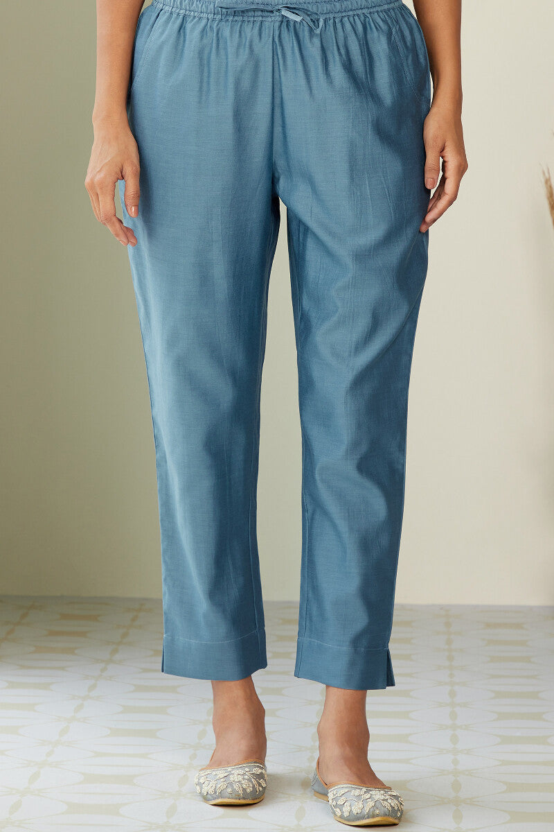 Mehrunissa Saira Chanderi Narrow Pants