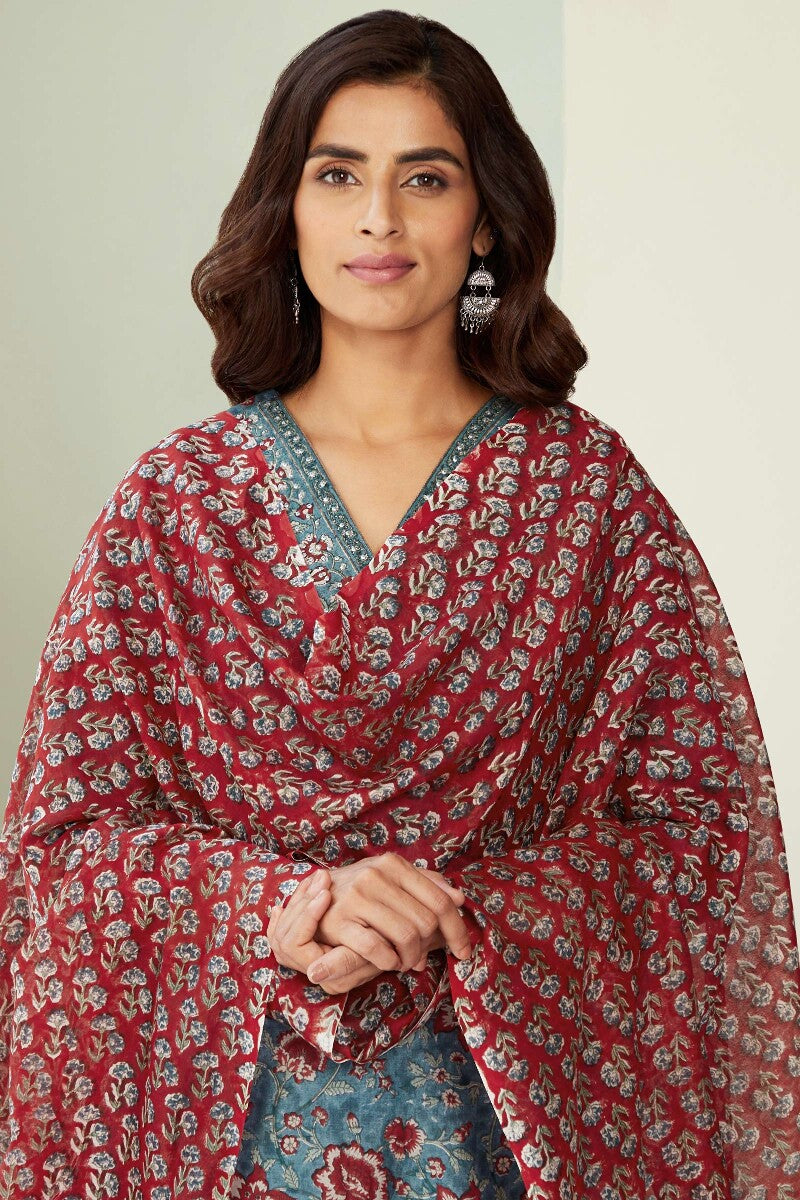 Mehrunissa Saira Sanganeri Chanderi Dupatta