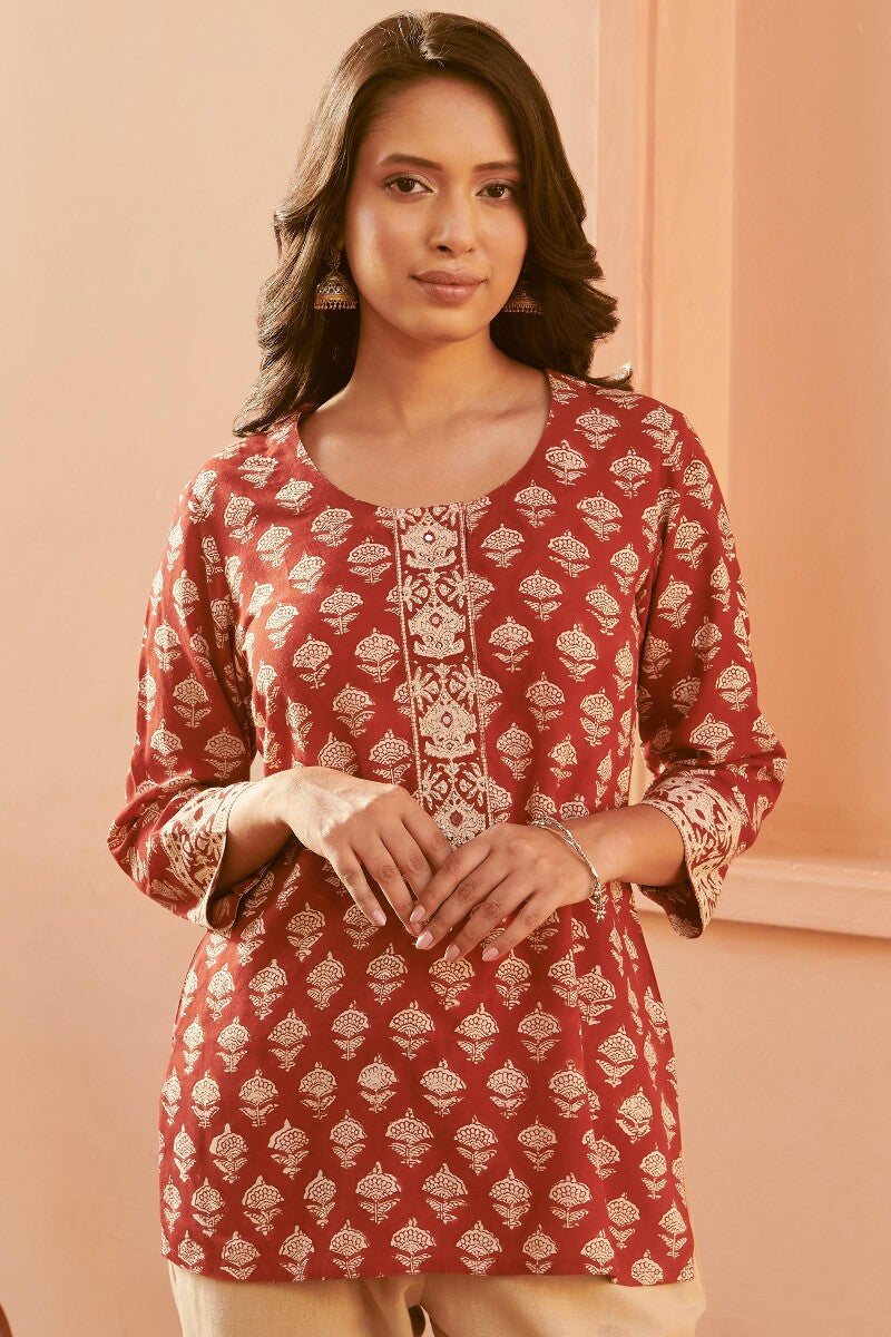 Sehra Rumi Bagru Top