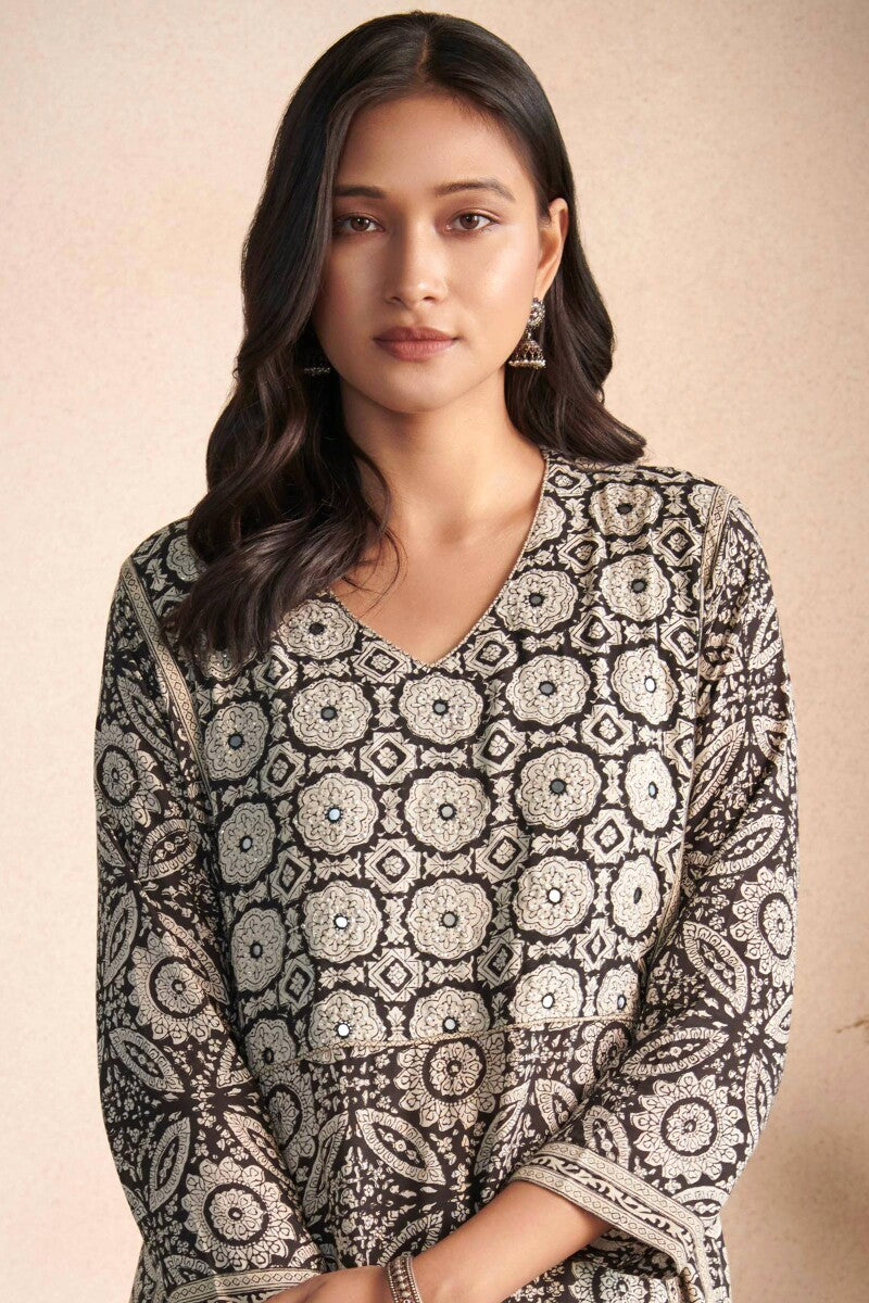 Sehra Zoya Bagru Kurta