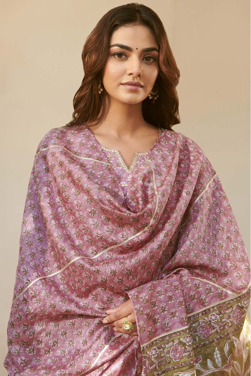 Mehrunissa Firosa Chanderi Dupatta