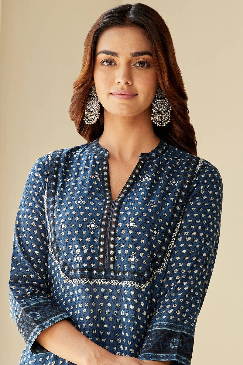 Sehra Simar Bagru Kurta