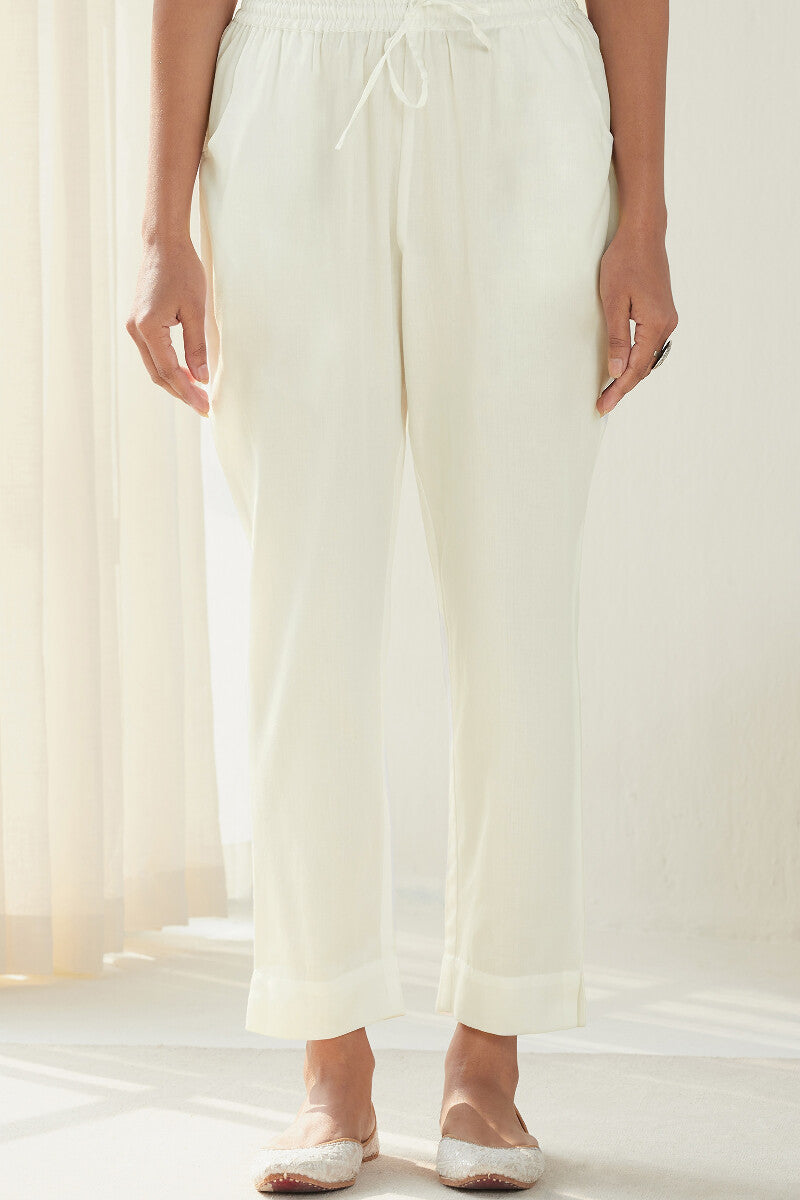 Gauhar Meher White Narrow Pants