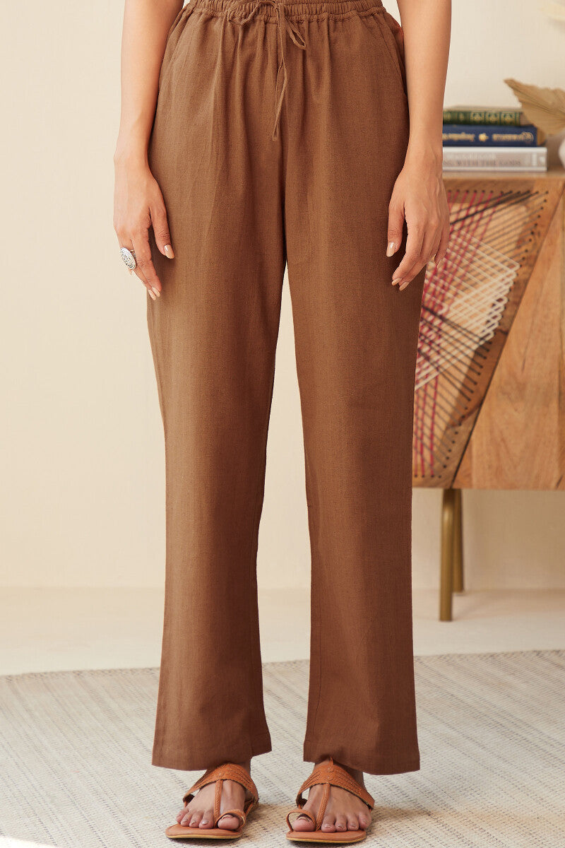 Roza Seher Rust Orange Pants