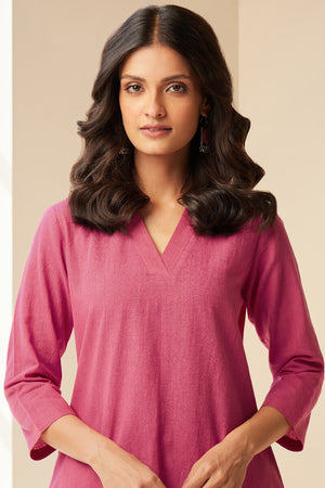 Roza Seher Rani Pink Kurta