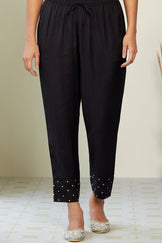 Mehrunissa Zeinab Black Narrow Pants