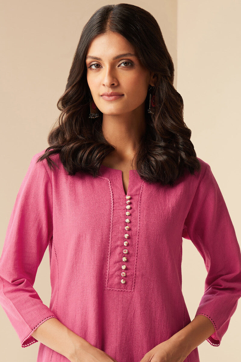 Roza Seher Rose Pink Kurta