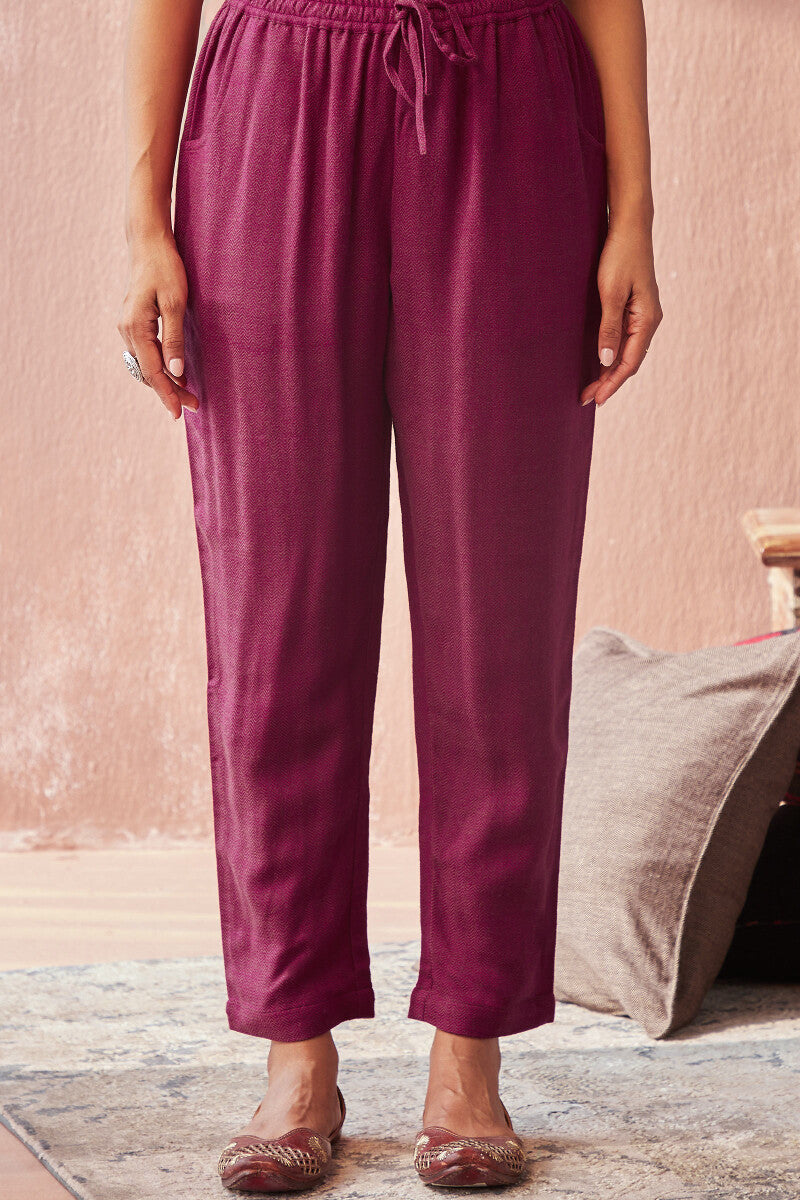 Naadirah Nikhat Faux Wool Narrow Pants