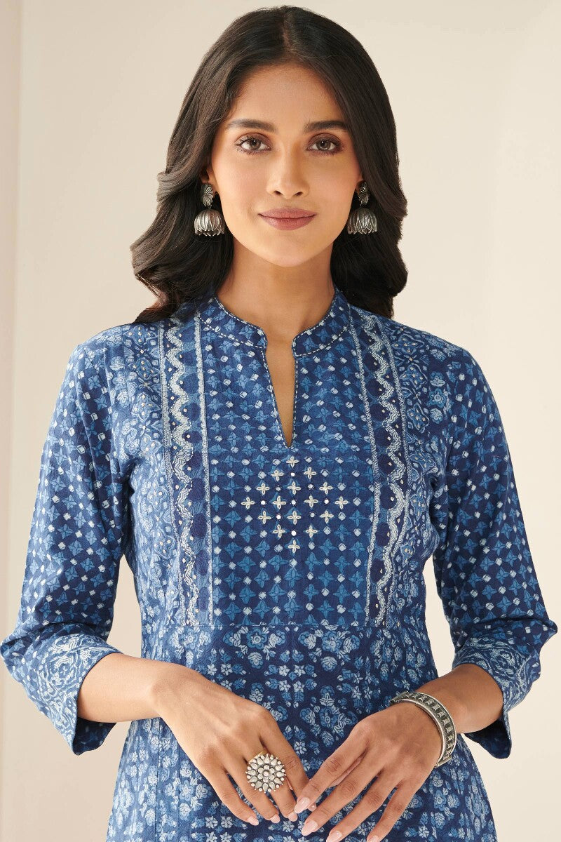 Sehra Nusrat Indigo Kurta