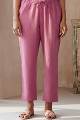 Roza Seher Pink Narrow Pants