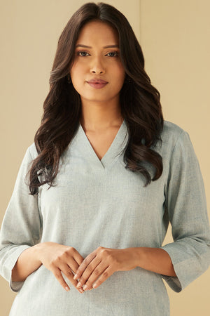 Roza Seher Blue Kurta