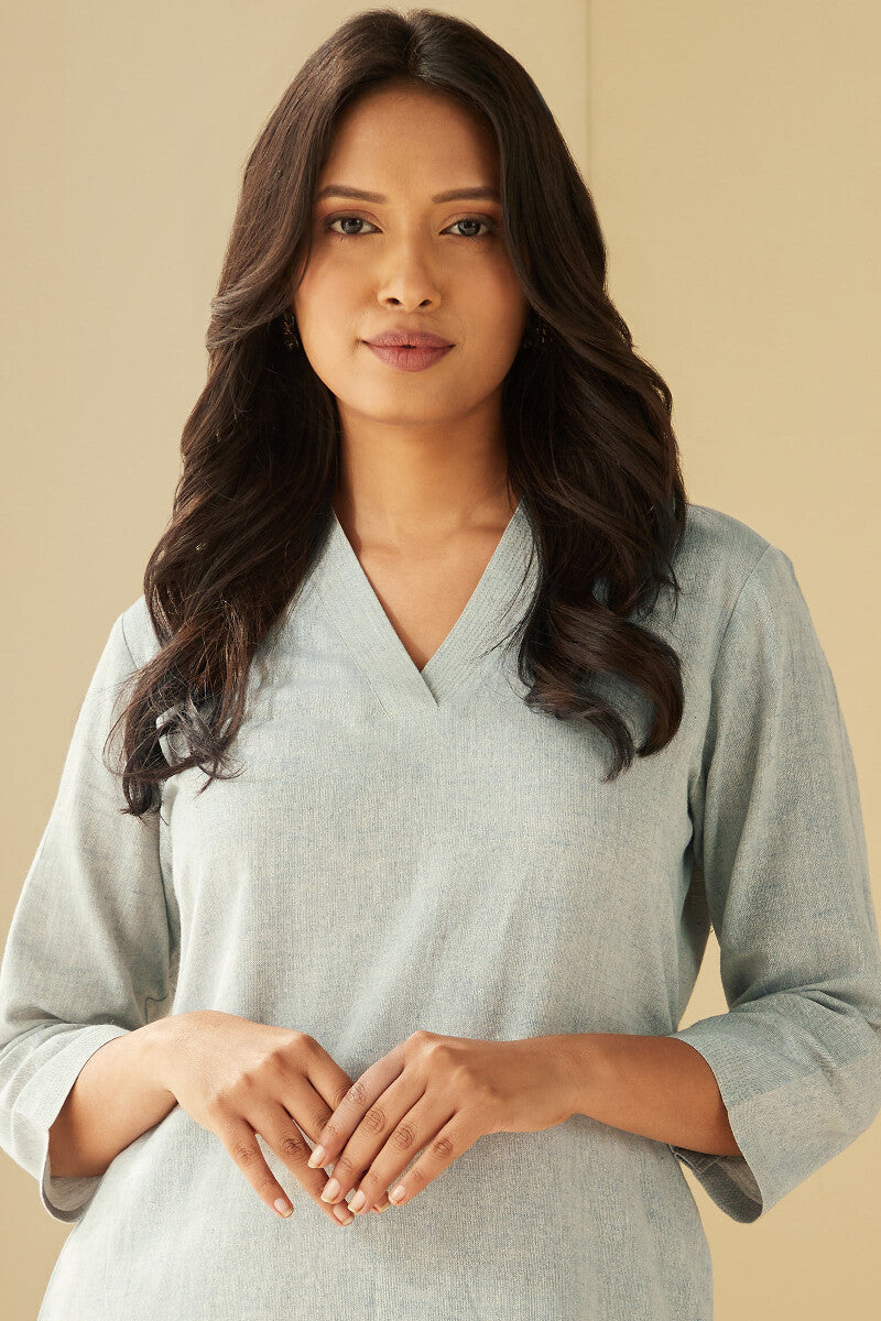 Roza Seher Blue Kurta