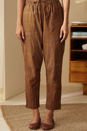 Sehra Yasmine Ajrak Narrow Pants