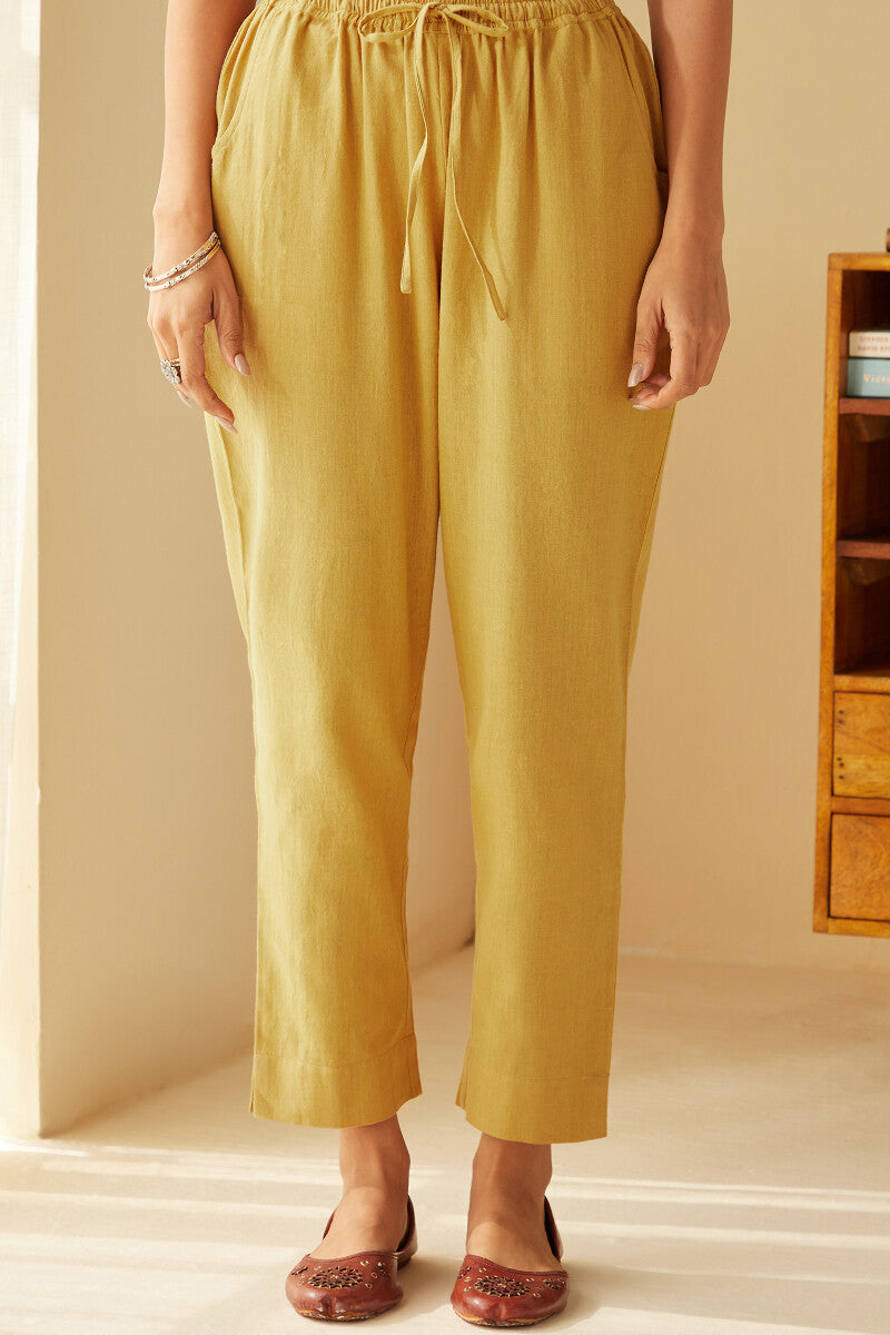 Sehra Seher Mustard Narrow Pants