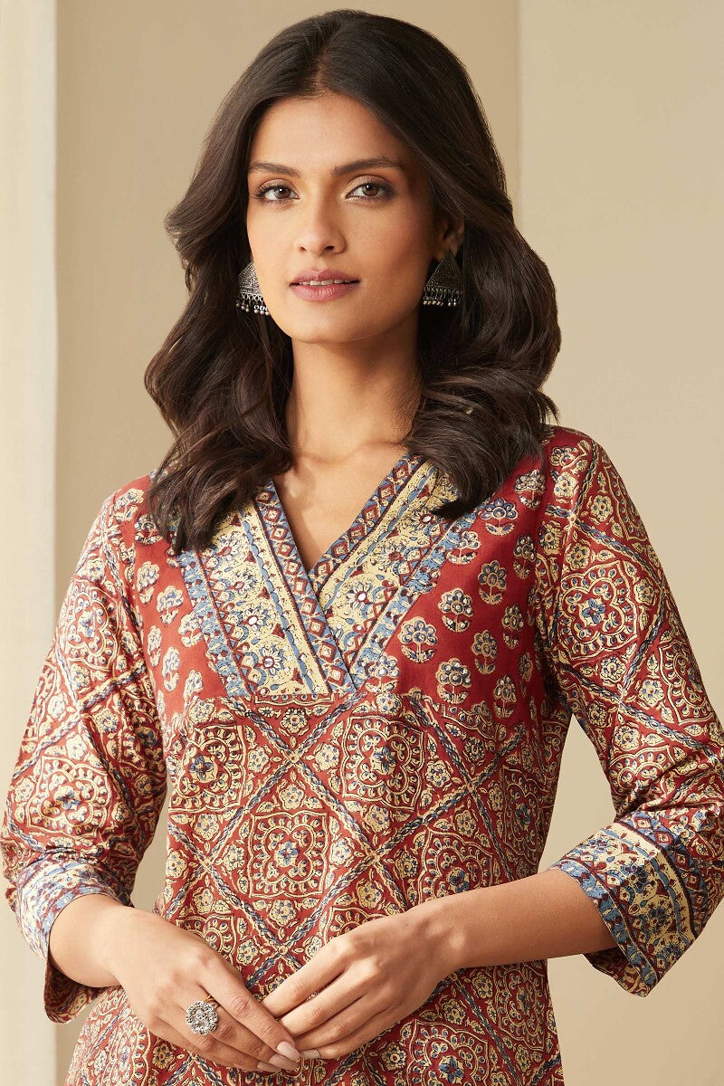 Sehra Nida Bagru Kurta