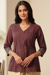 Sehra Ruhi Ajrak Top
