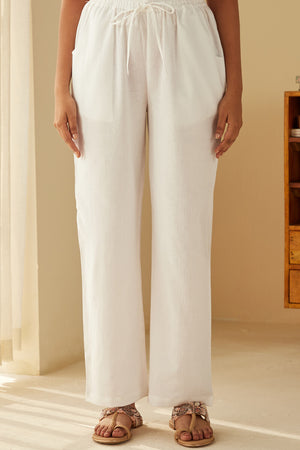 Roza Seher White Pants
